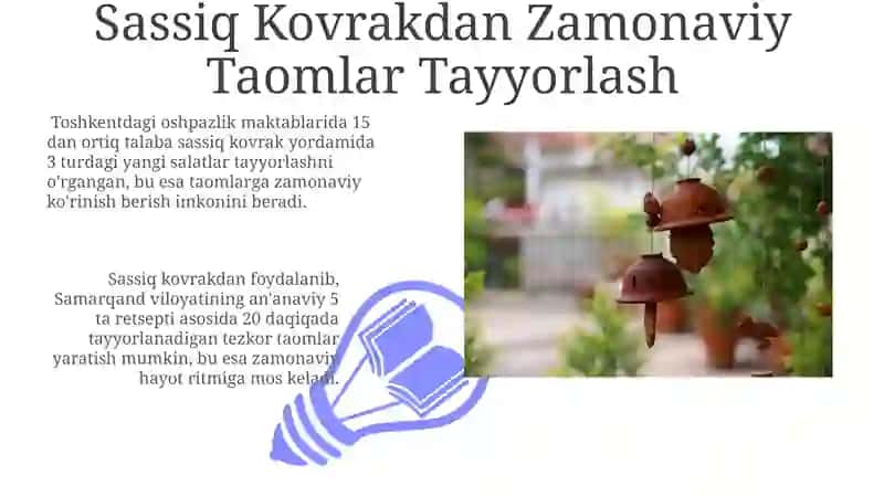 Sassiq Kovrakdan Foydalanish Usullari 3