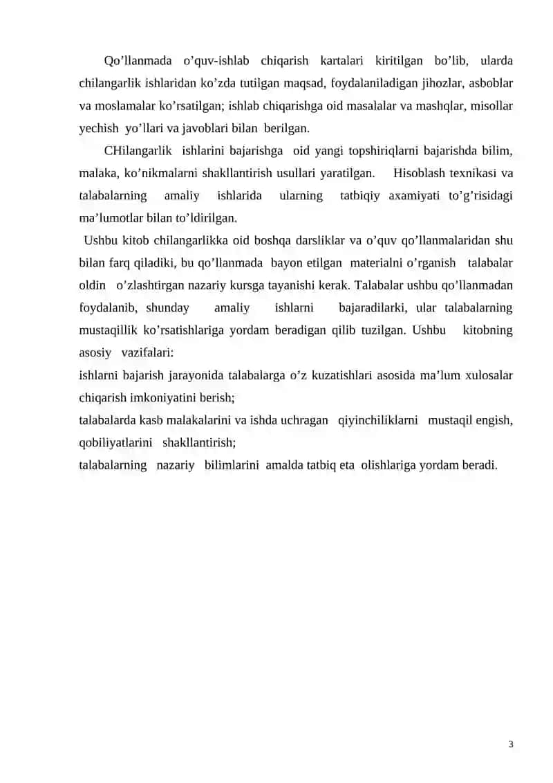 KASB TA’LIMI PRAKTIKUMI 3