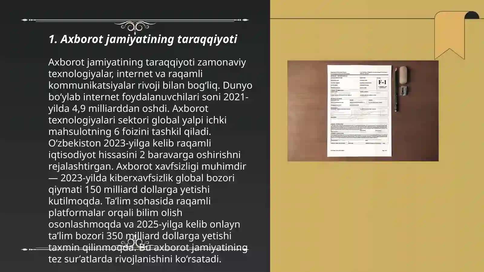 Axborotni jamiyatda tutgan o’rni va ahamiyati 3