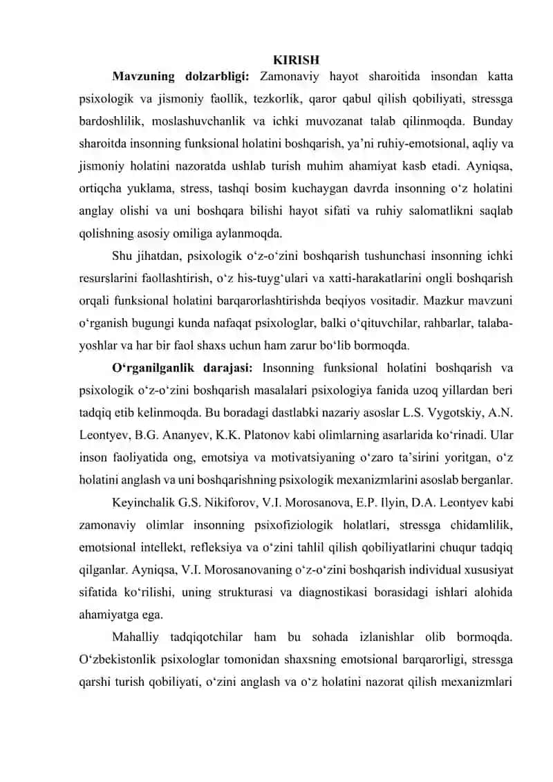 INSONNING FUNKSIONAL HOLATINI PSIXOLOGIK O’Z O’ZINI BOSHQARISH TUSHUNCHASI 3