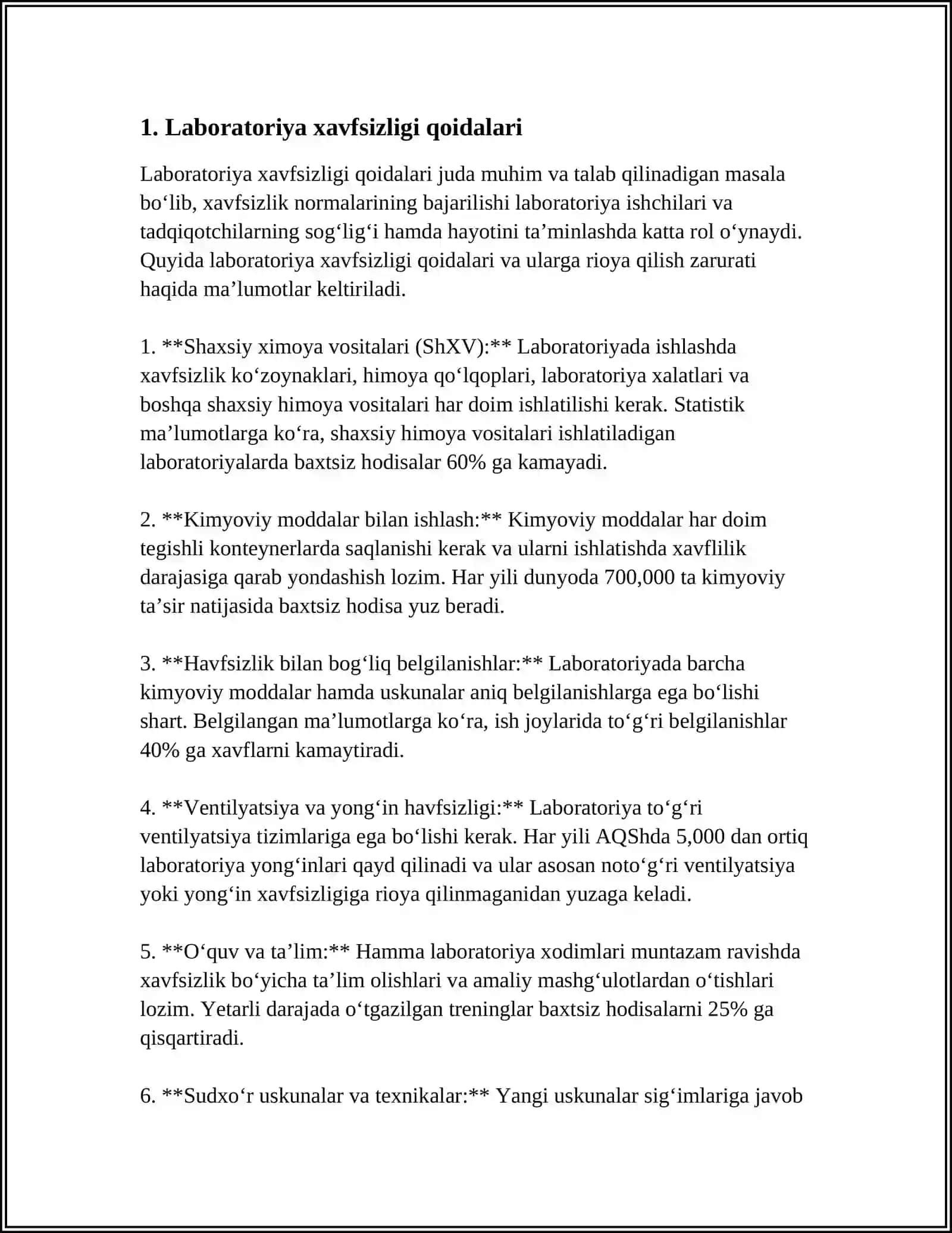LABORATORIYA VA AMALIY MASHGULOTLARGA TAYYORGARLIK KURISH VA UY ISHLARINI BAJARISH 3