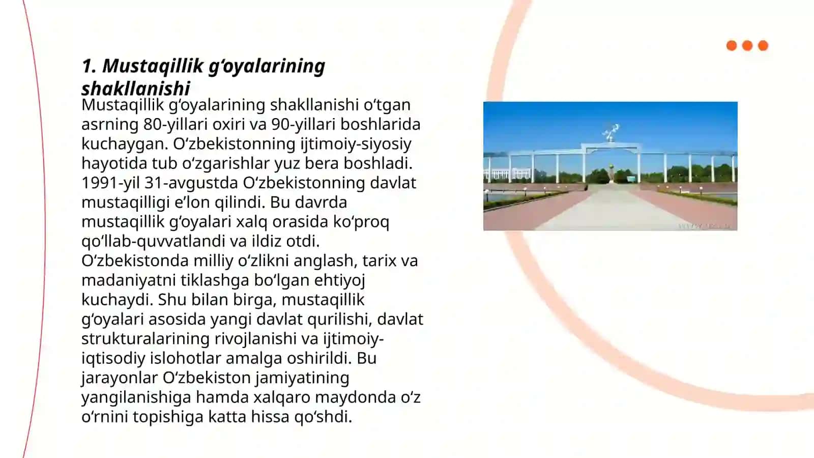 O‘zbekistonda mustaqillik g‘oyalarining tarixiy asoslari 3
