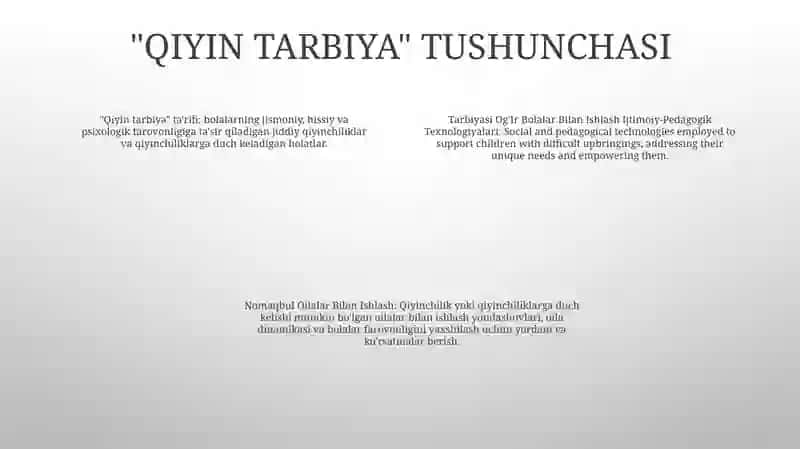 Tarbiyasi Og'Ir Bolalar Bilan Ishlash Ijtimoiy-Pedagogik Texnologiyalari 3
