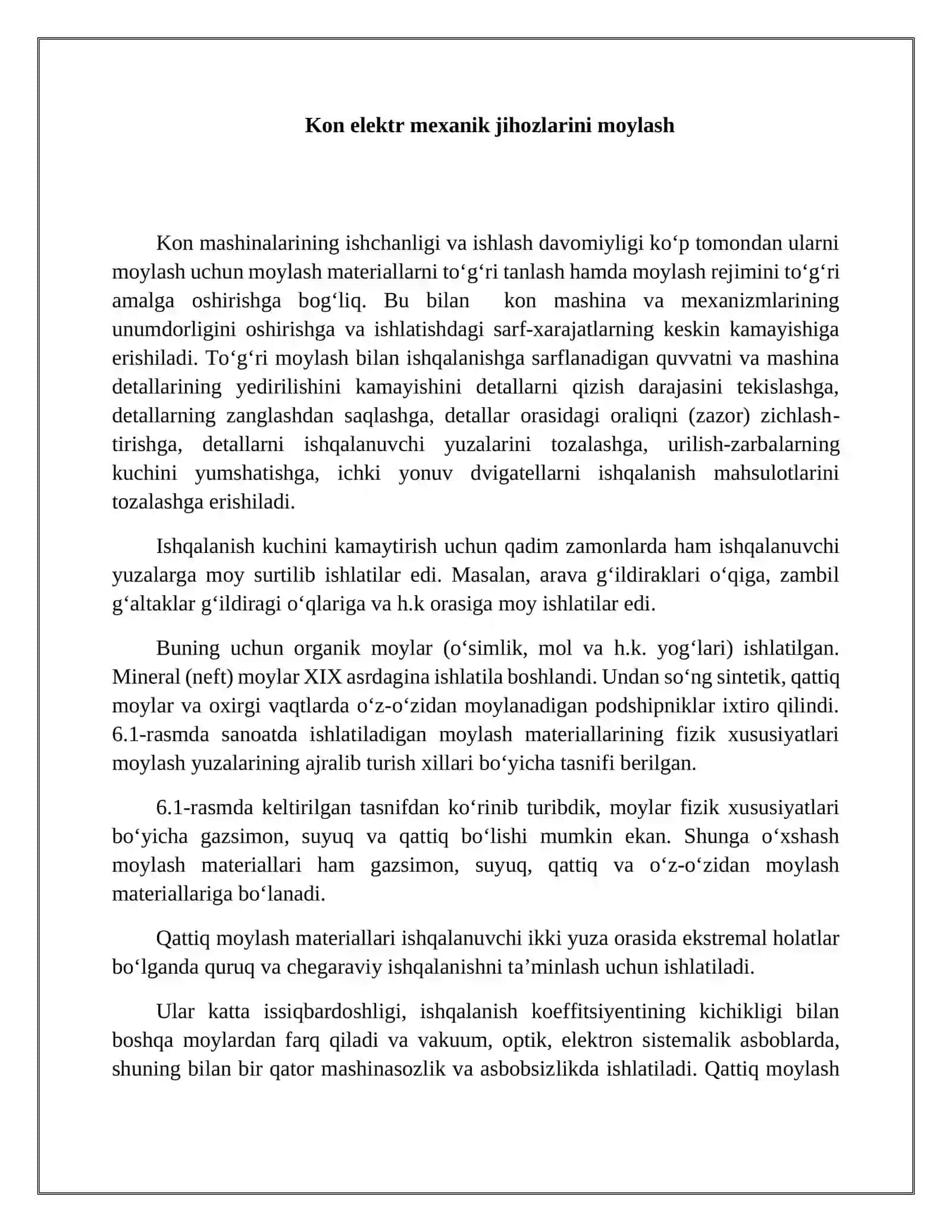 Kon elеktr mехanik jihozlarini moylash va moylash matеriallari 3