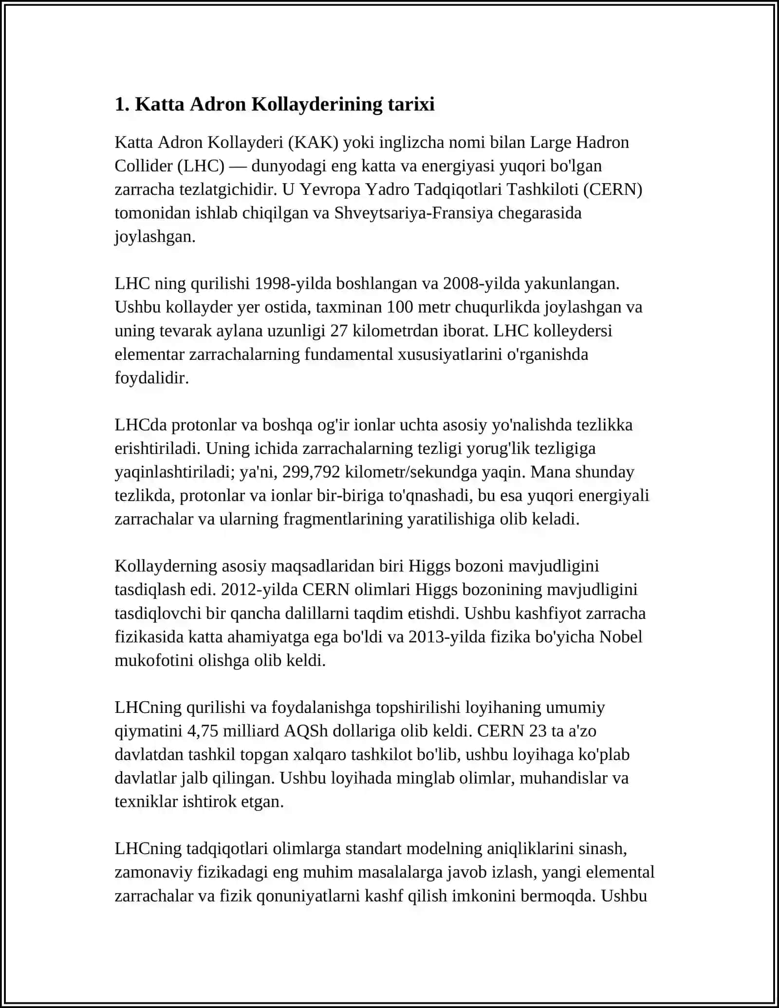 Katta Adron Kollayderi (Large Hadron Collider) 3