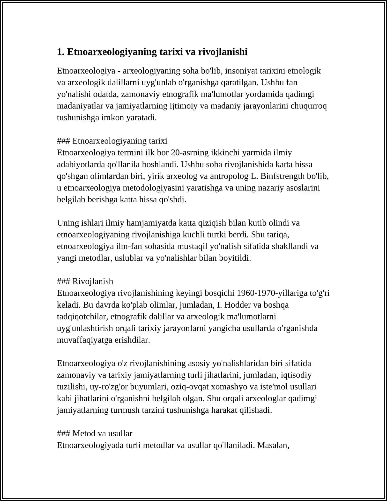 ETNOARXEOLOGIYANING ASOSIY YONALISHLARI VA ULARNING SHAKLLANISH BOSQICHLARI 3