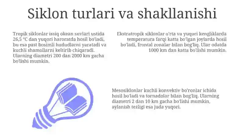 Siklonlar: Turlari, Shakllanishi va Tuzilishi 3