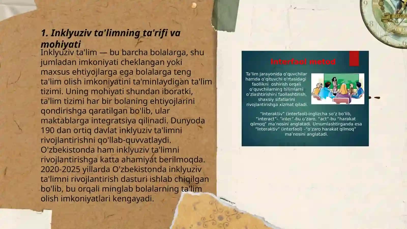 Inklyuziv ta'lim tizimining asosiy tamoyillari va ularning mazmuni 3