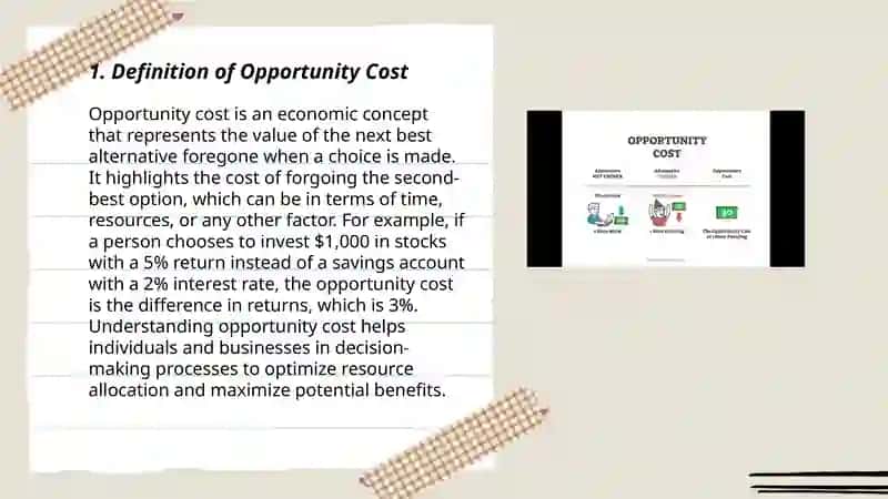 Opportunity Cost 3