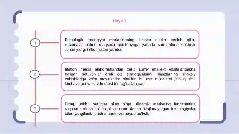 Texnologik oʻzgarishlarning marketingga ta'siri 3
