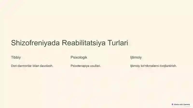 Shizofreniya Kasalligida Reabilitatsiya 3