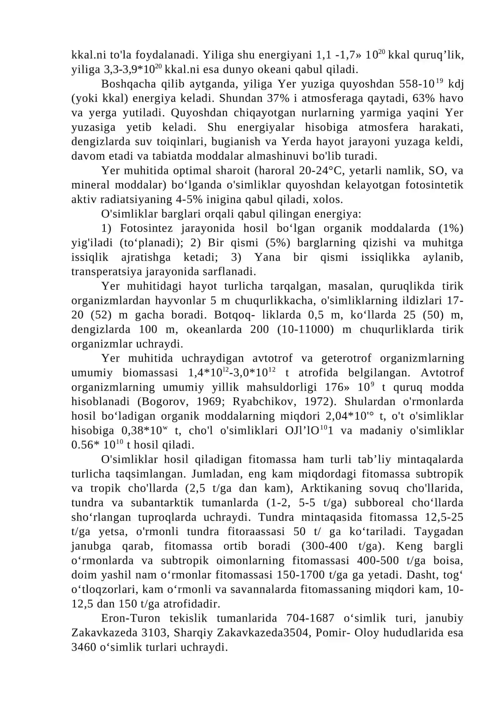 Yer Usti-Quruqlik Hayotiy Muhitning Ekologiyasi 3