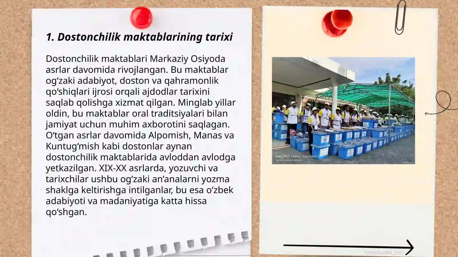 Dostonchilik maktablari haqida taqdimot tayyorlash 3