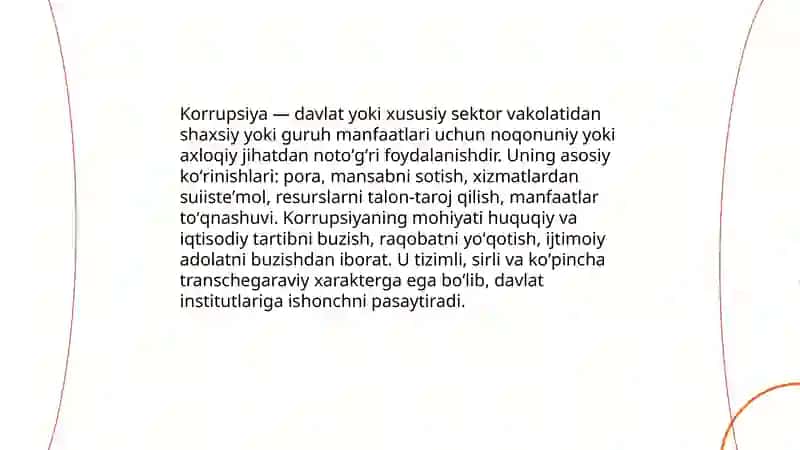 Korrupsiyaning mohiyati va uning oqibatlari 3