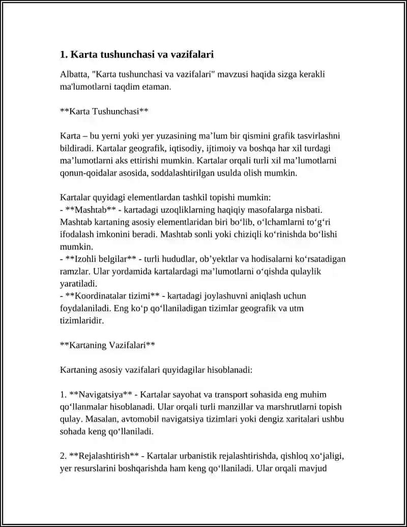 KARTALAR VA ULARNING TURLARI 3