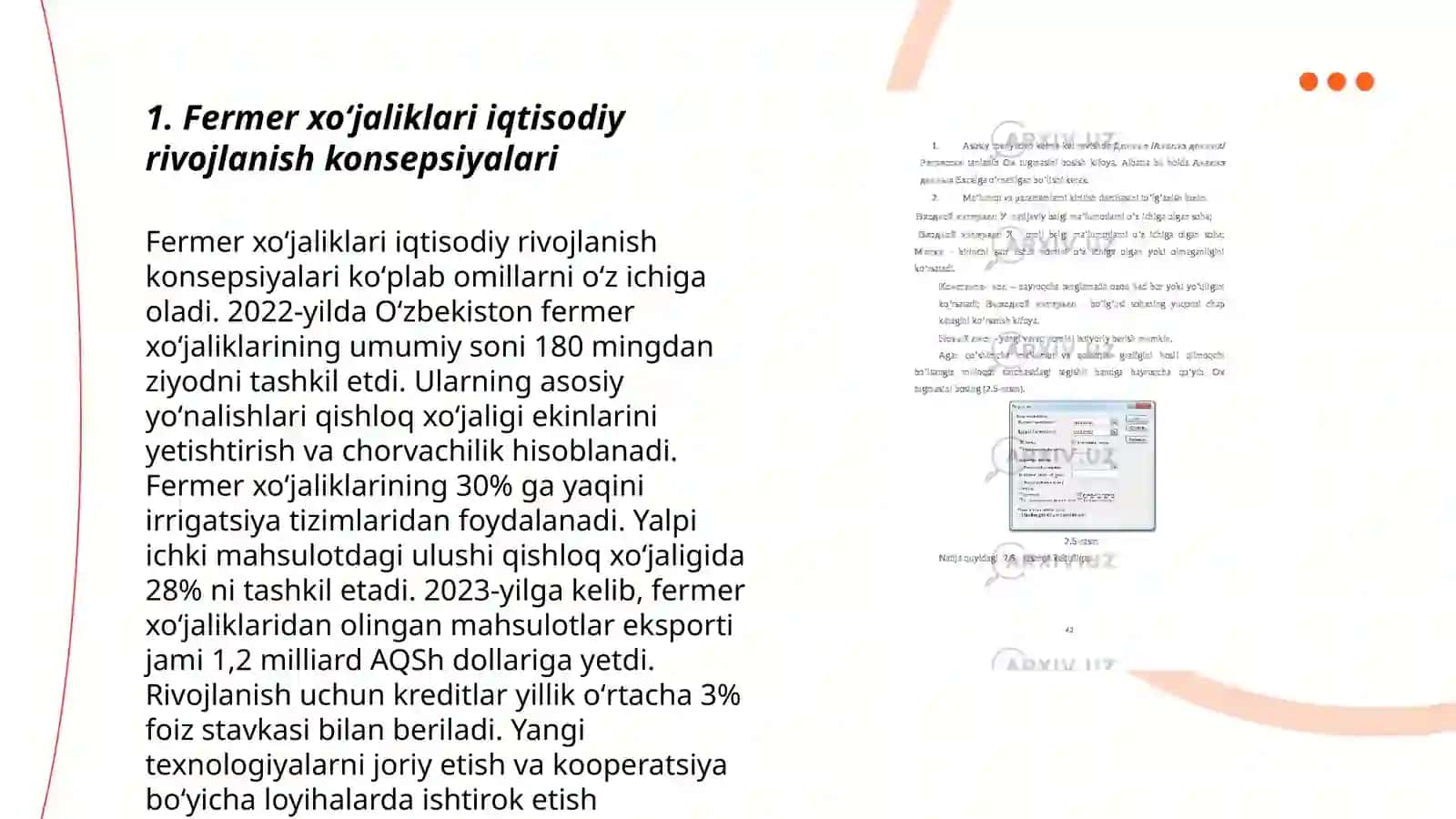 Xududlarda fermer xoʻjaliklarining iqtisodiy rivojlanish koʻrsatkichlarini ekonometrik modellashtirish 3