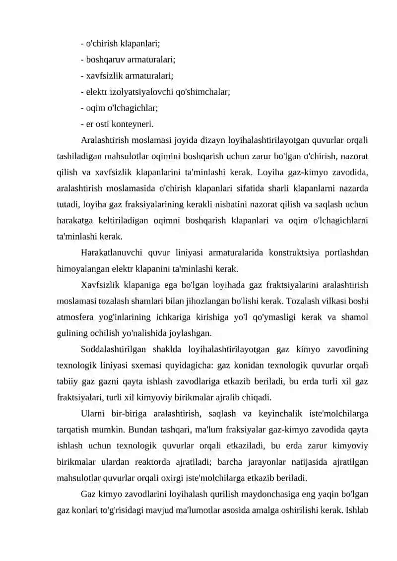 Ishlab chiqarishning va korxonaning materiallar oqimi chizmasini va material balansini tuzish 3