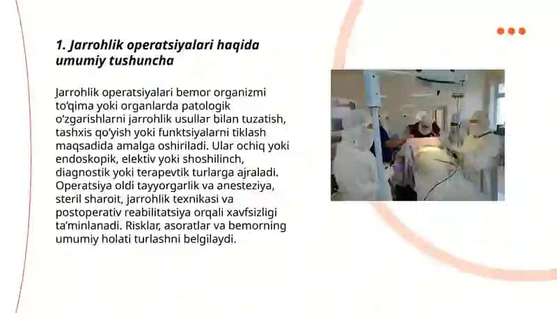 Jarroxlik operatsiyalari haqida tushuncha, turlari 3