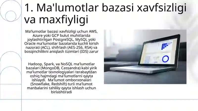Ma'lumotlar bazalari va katta hajmdagi maʼlumotlar bilan ishlash texnologiyalari 3