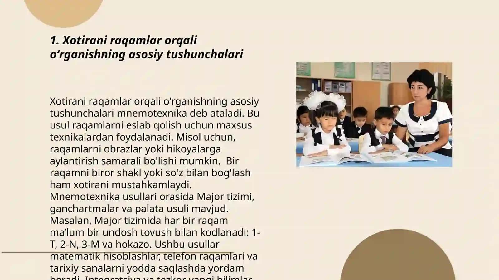 Xotirani raqamlar orqali oʻrganish metodikasi 3