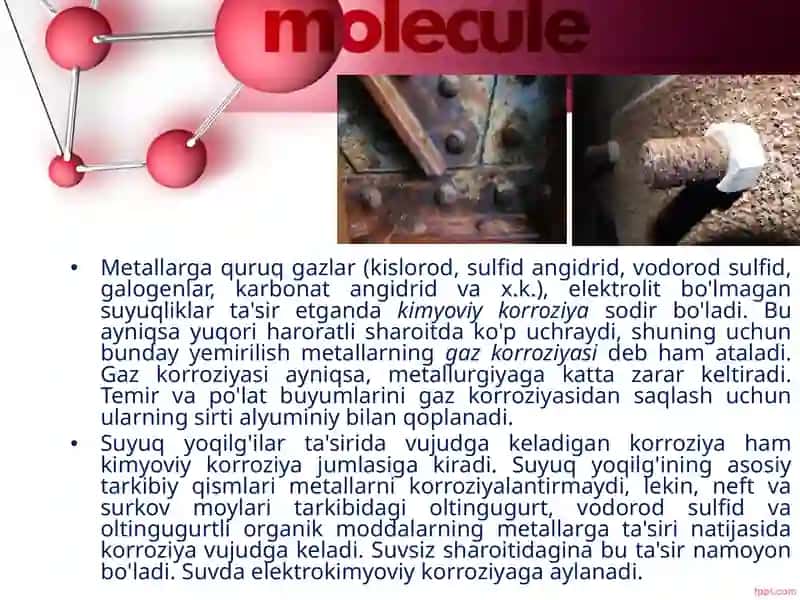 Metall va qotishmalarning korroziyalanish (zanglash) jarayonini o‘rganish 3