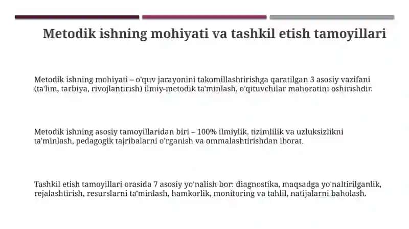 Metodik ishlarni boshqarish 3