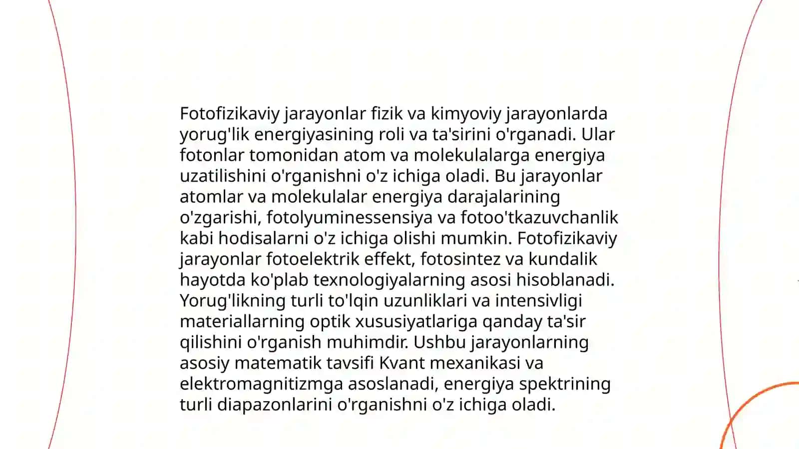 Birlamchi fotofizikaviy va fotokimyoviy reaktsiyalar 3