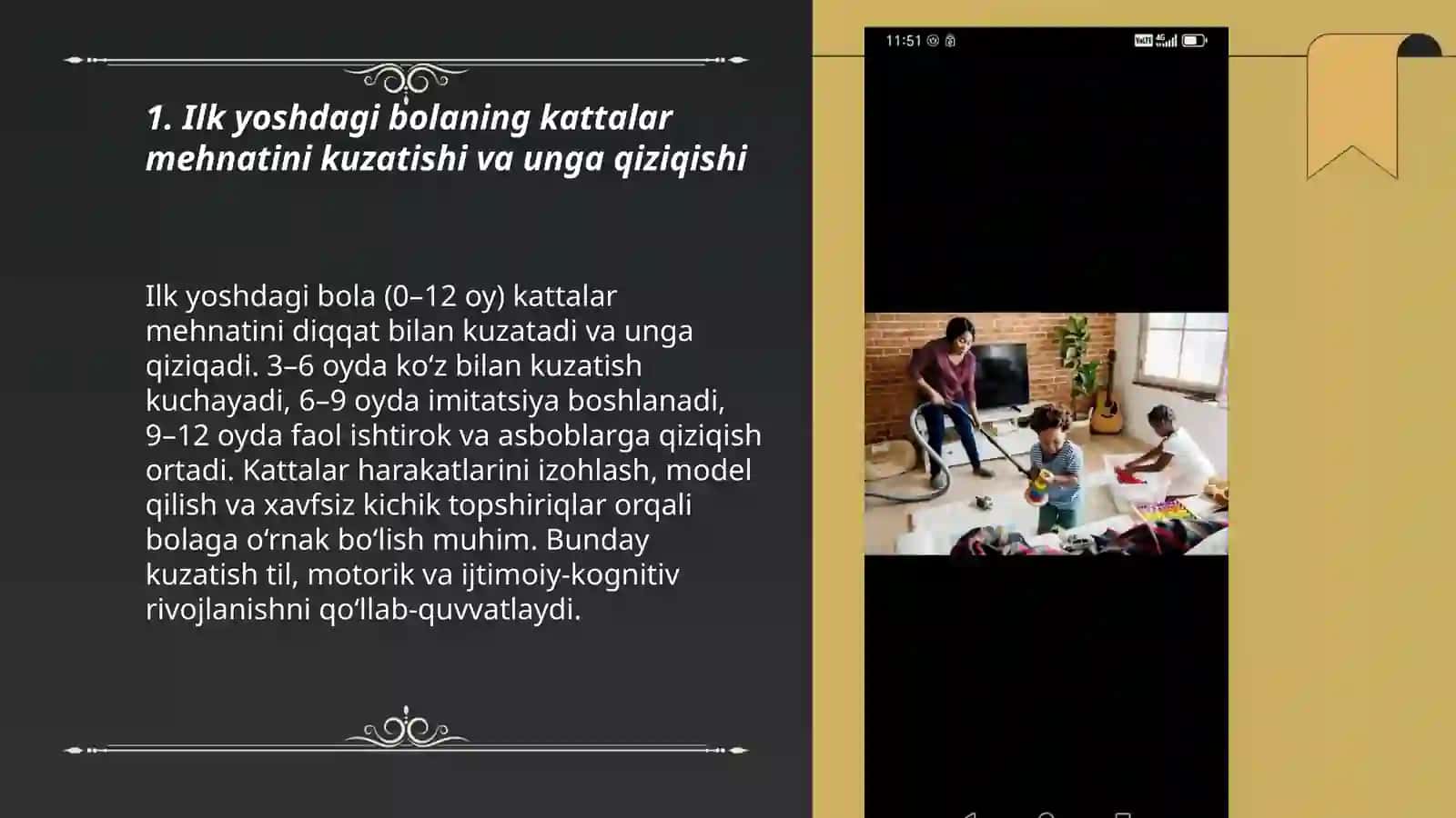 Ilk yoshdagi bolaning kattalar mehnatiga munosabati 3