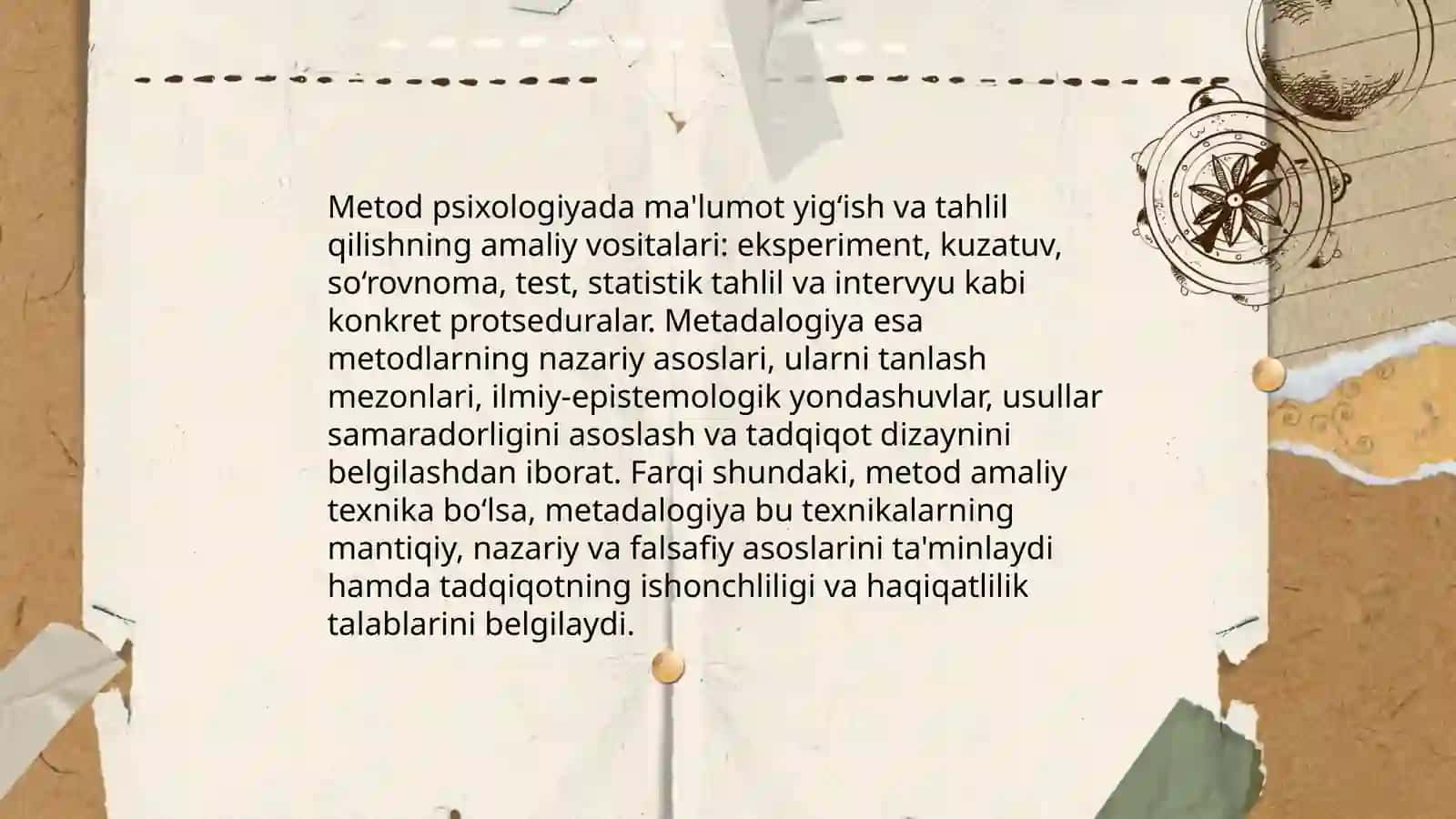 Metod va metadalogiya tushunchasining psixaloviyada mohiyati 3