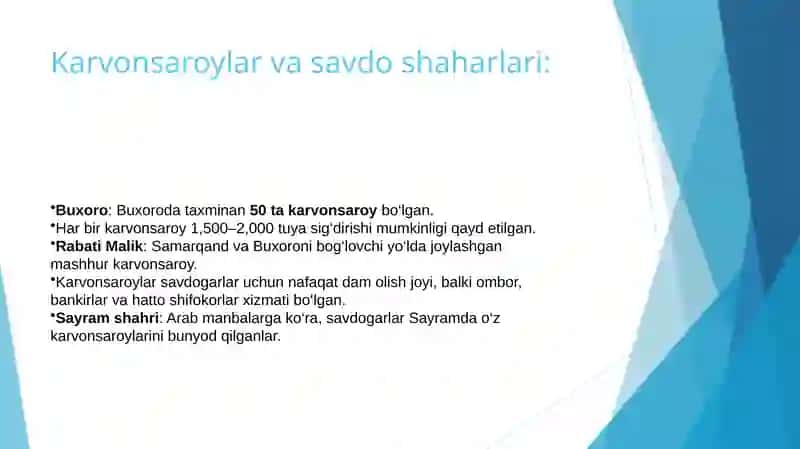 Buyuk ipak yo'lida ziravor va matolar savdosi 3