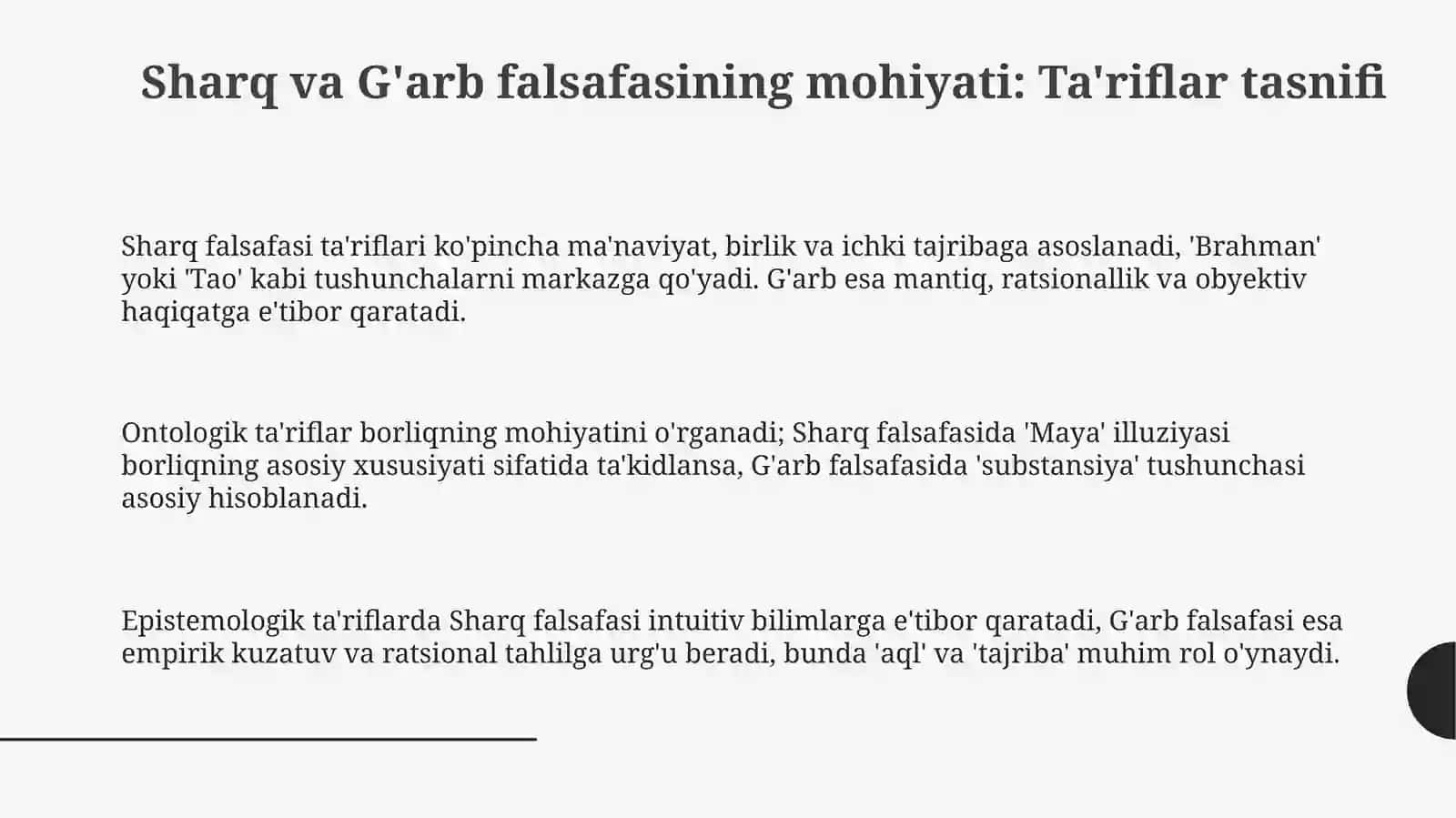 Falsafaning mohiyatiga oid sharq va ğarb mutafakkirlari tariflarni tasniflash 3