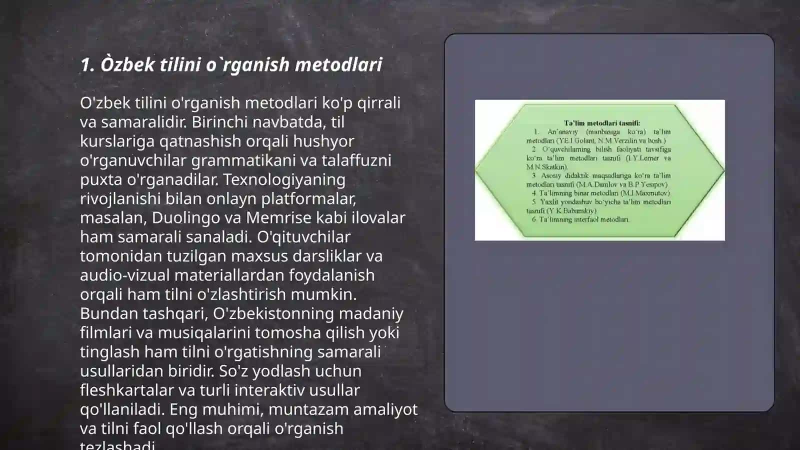 Òzbek tili metodlari 3