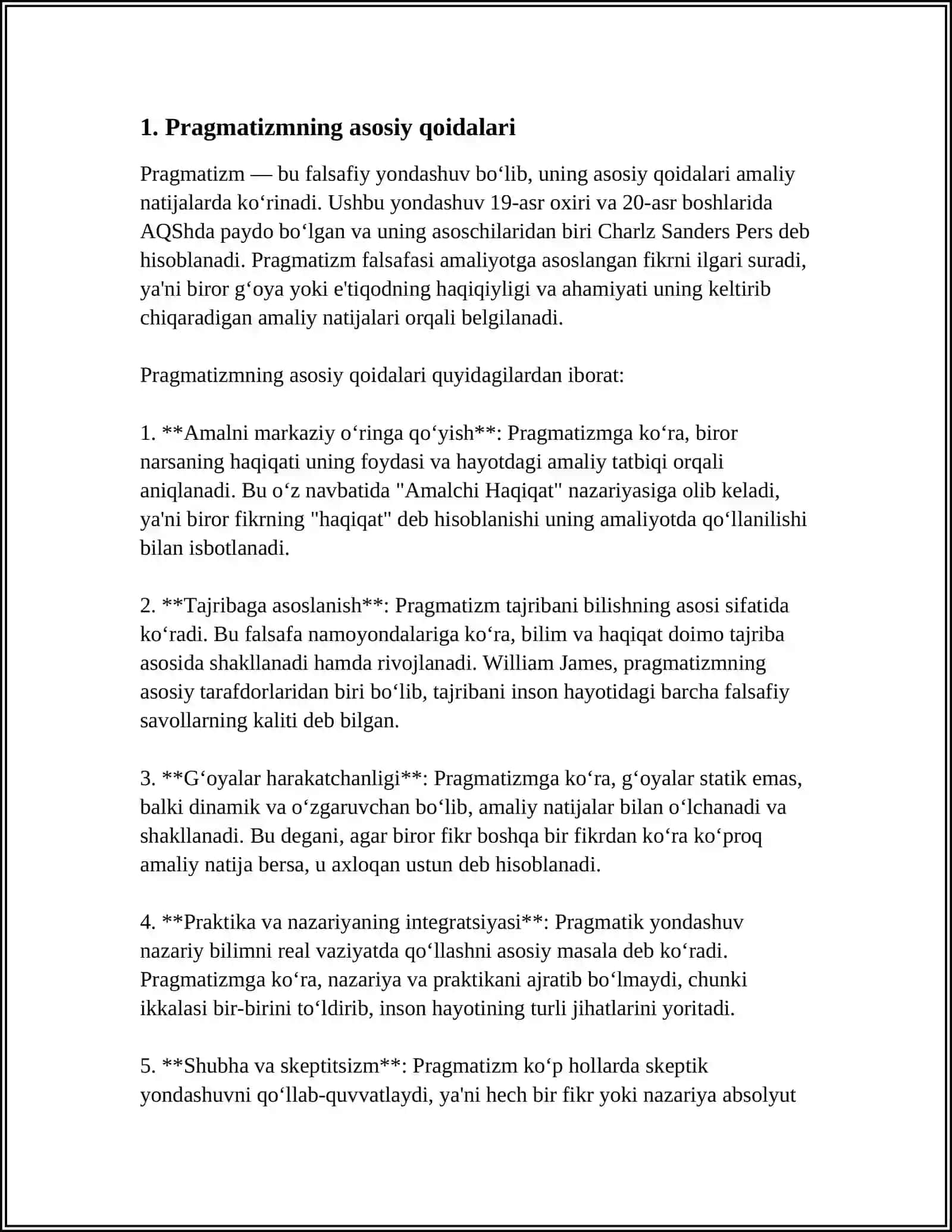 PRAGMATIZM BIZNES FALSADASI SIFATIDA 3