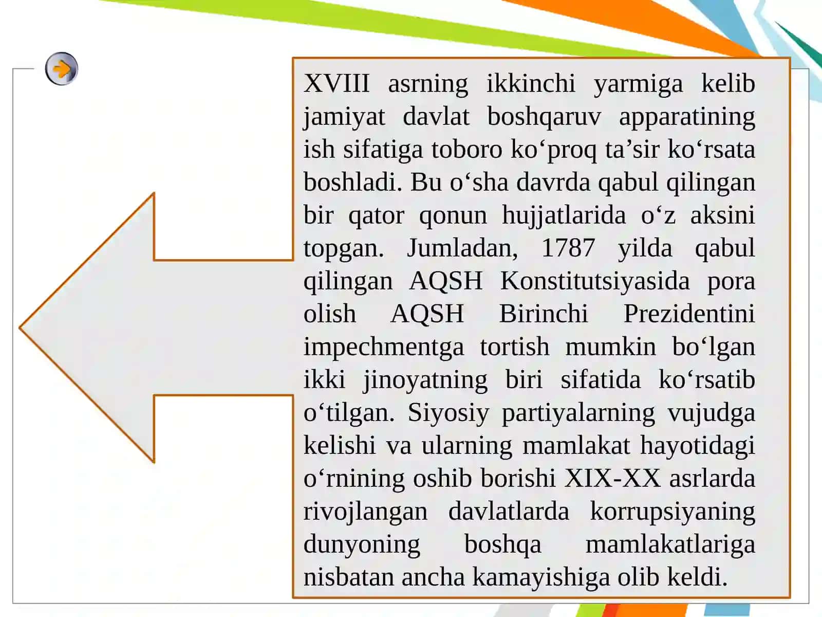 Korruptsiya va uning bosqichi 3
