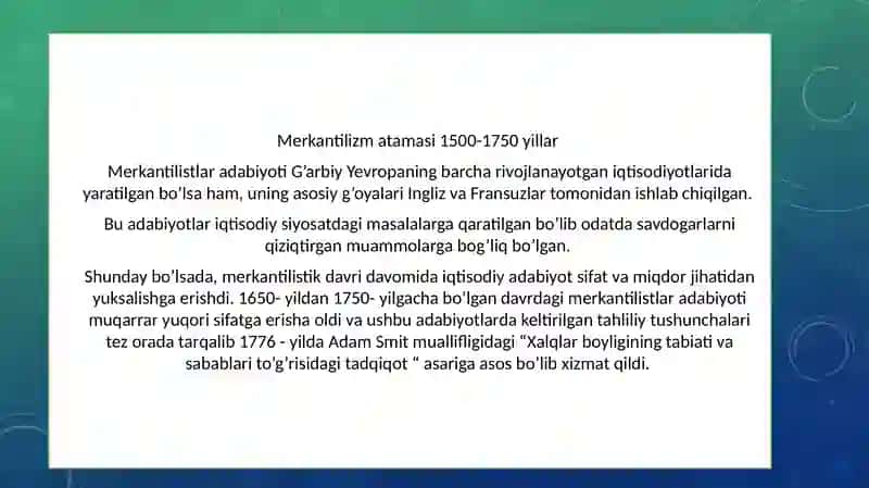 Klassik maktab vakillarining iqtisodiy qarashlari 3