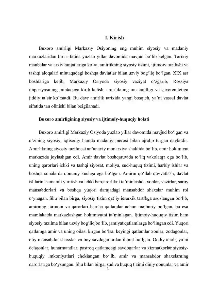 Buxoro amirligining vassal davlatga aylantirilishi 3