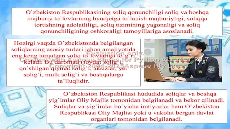 O’zbekiston Respublikasi soliq tizimi soliqlarning mohiyati va ahamiyati 3