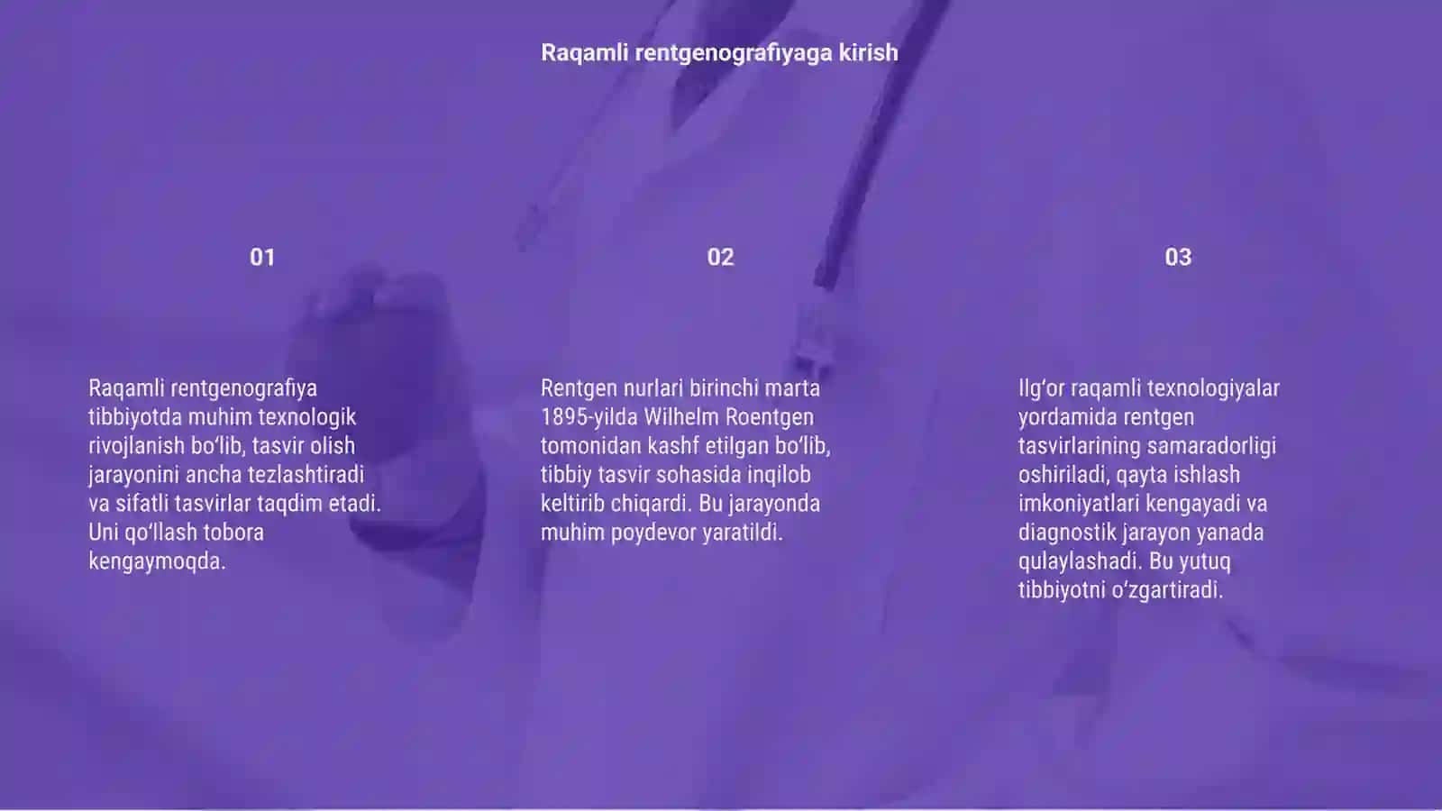 Raqamli rentgenografiya va rentgen nurlari tarixi 3