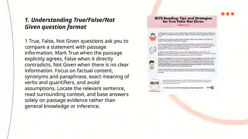 IELTS Reading: True, False, Not Given 3