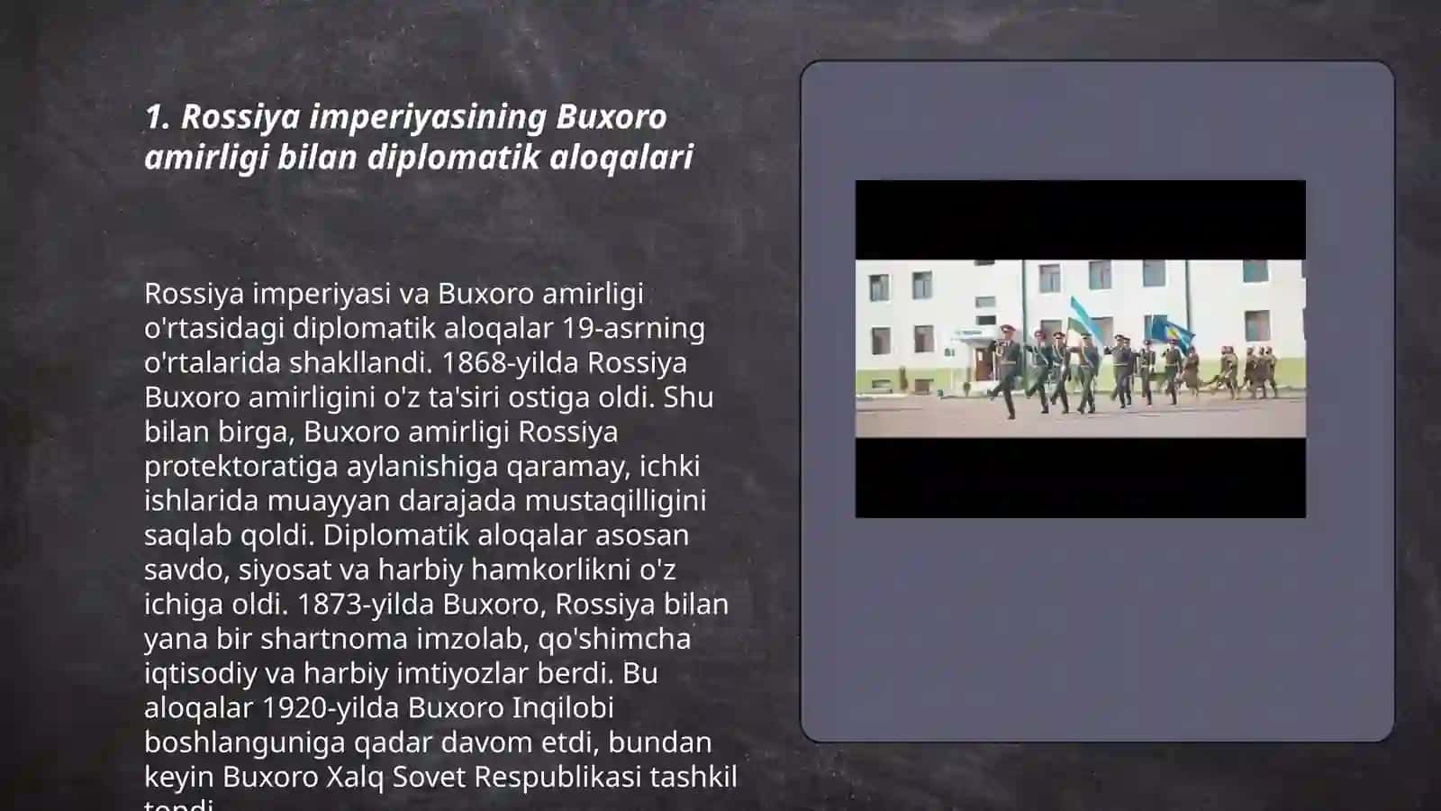 Rossiya imperiyasining Buxoro amirligiga harbiy yurishlari 3