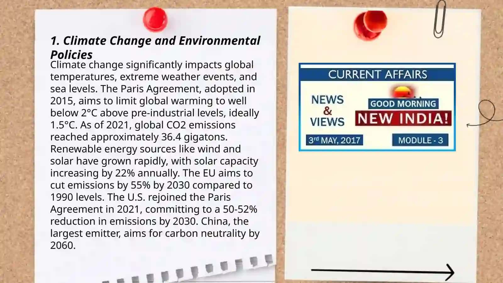 Climate Change and Environmental Policies 3