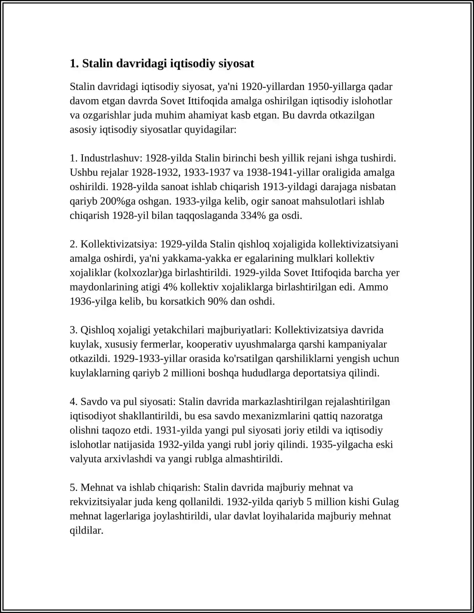 STALIN HAQIDAGI REFERAT 3
