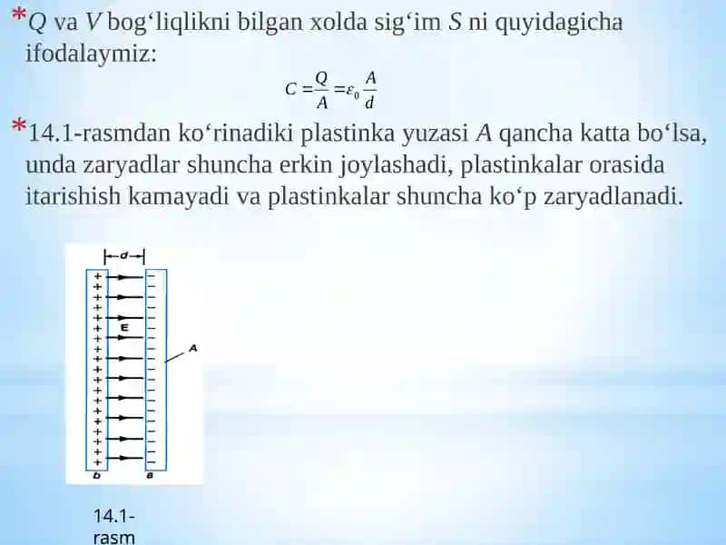 Elektrostatik maydon dagi o‘tkazgichlar 3