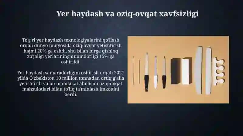 Yer haydash va oziq-ovqat xavfsizligi 3