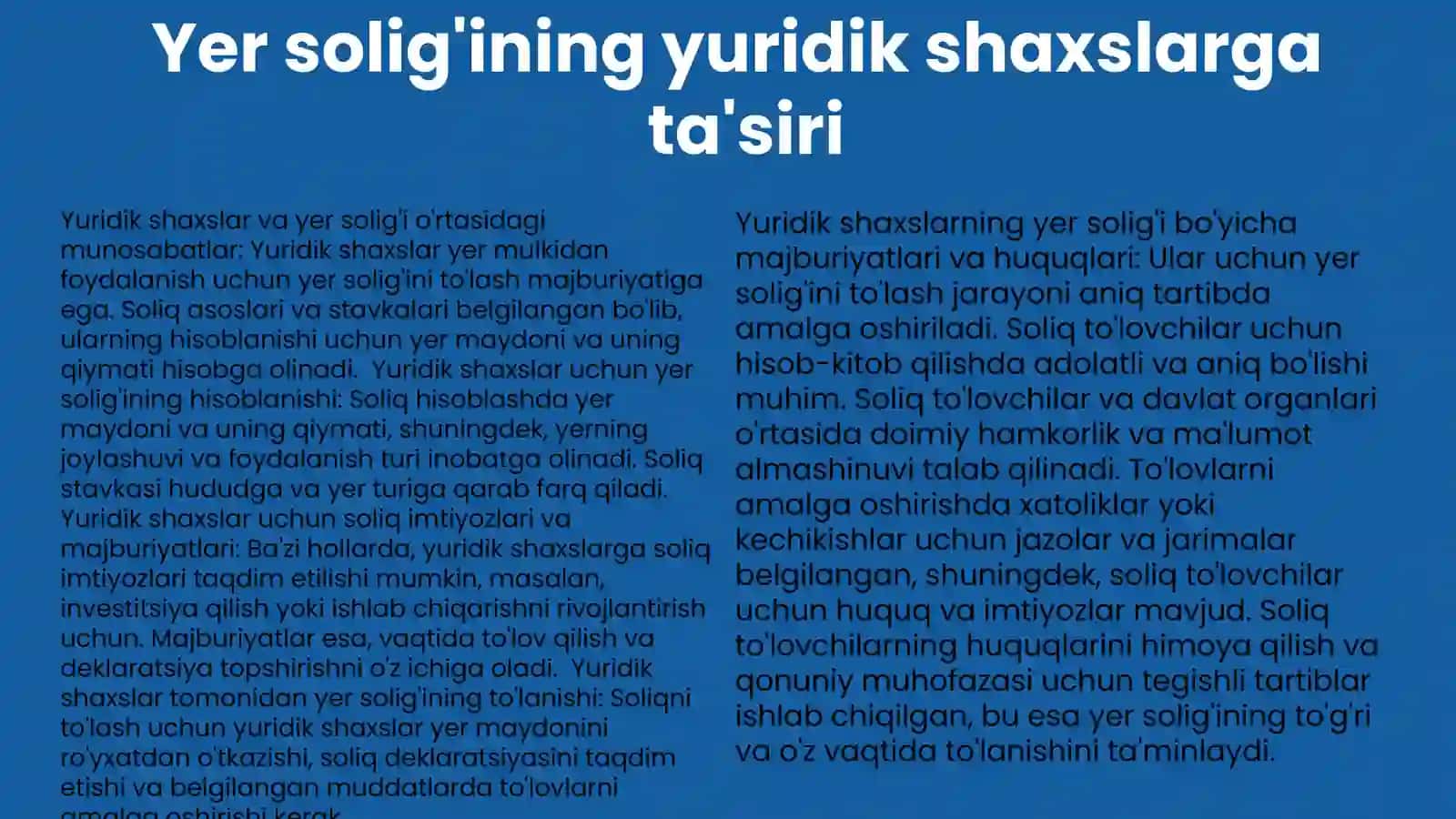 Yer solig'i va yuridik shaxslar 3