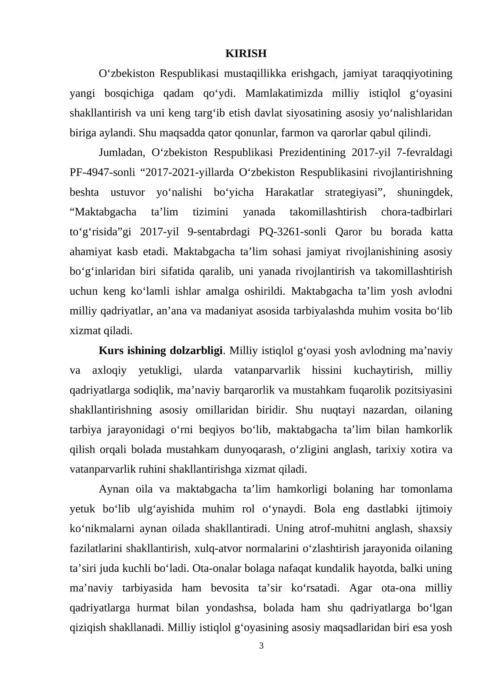 MILLIY ISTIQLOL G‘OYASINI SHAKLLANTIRISHDA OILA VA MAKTABGACHA TA’LIM HAMKORLIGI 3