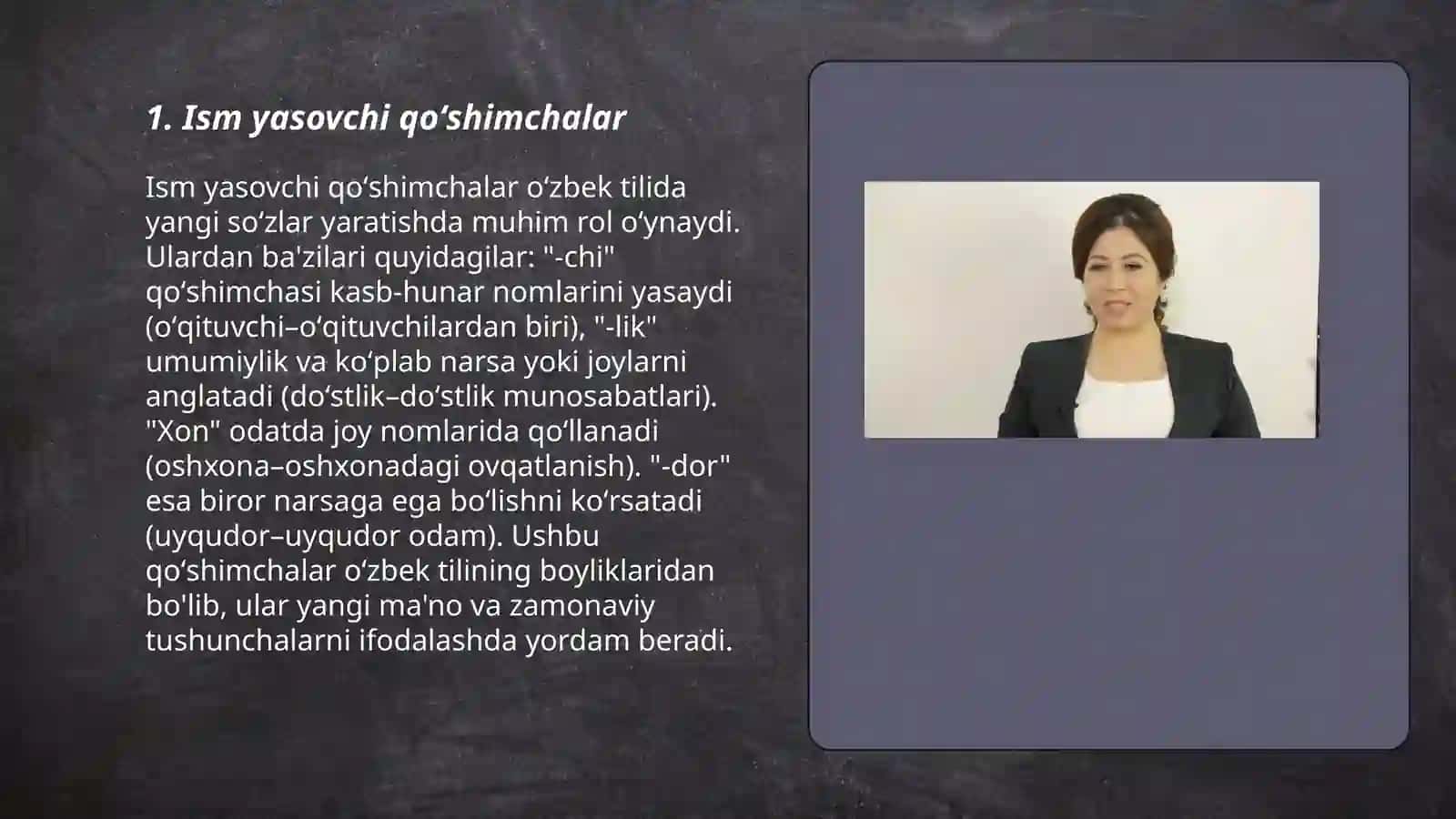 Shakl yasovchi qoʻshimchalar 3