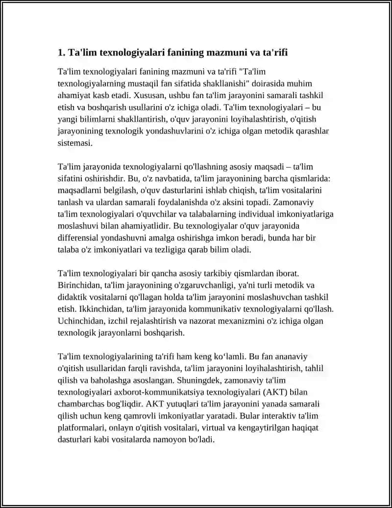 TA'LIM TEXNOLOGIYALARNING MUSTAQIL FAN SIFATIDA SHAKLLANISHI 3
