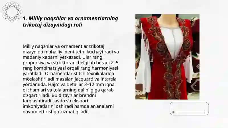 Milliy an’analar asosida zamonaviy trikotaj mahsulot dizayni 3
