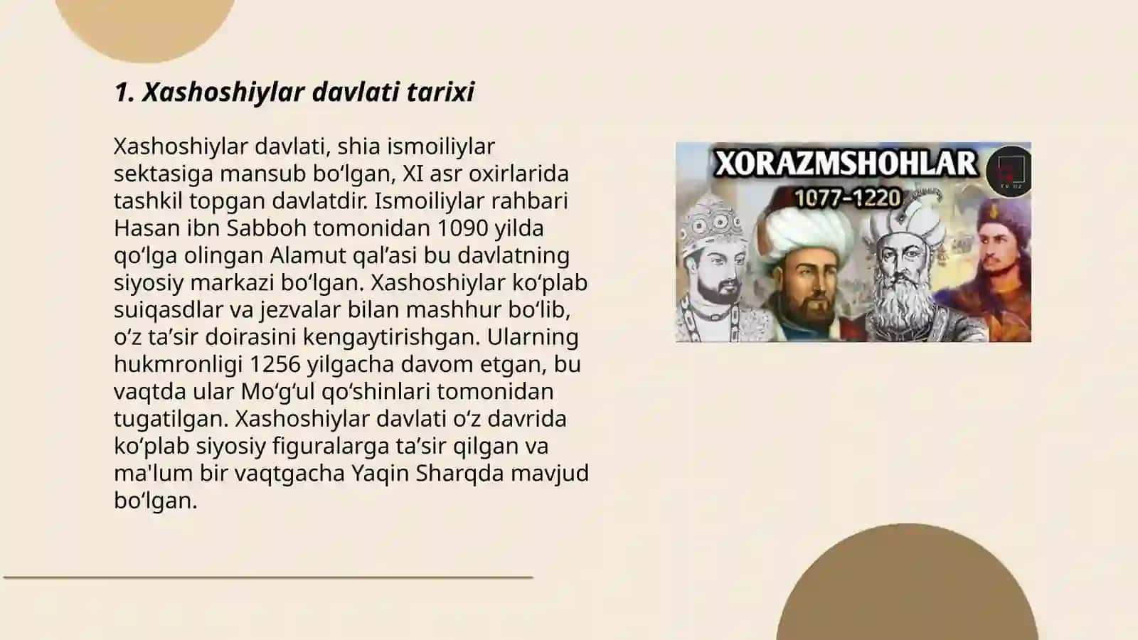 Xashoshiylar davlati 3